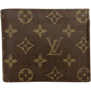 (L1) Louis Vuitton Wallet Brown Monogram